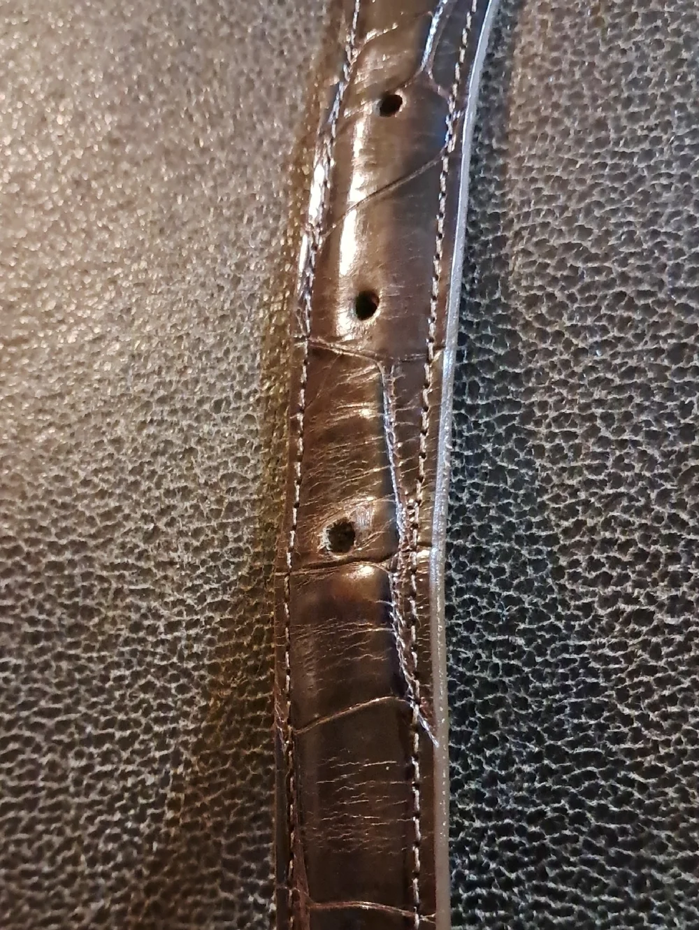 Douglas Magnus Genuine American Alligator Leather Belt Made in USA